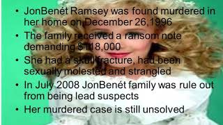 Jonbenet Ramsey-Autopsy Photos AND CRIME SCENE