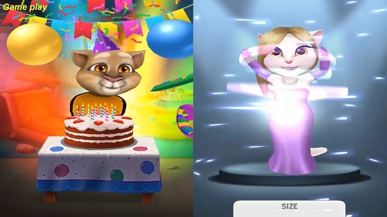 My Talking Angela Level 591 VS My Talking Tom Level 270