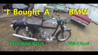 1973 BMW Motorcycle Found On facebook Marketplace And I Bought It! Will It Run?