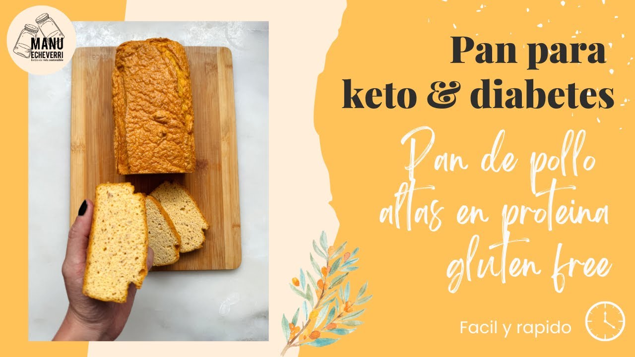🍞PAN KETO A BASE DE POLLO SIN CARBS | PAN DE MOLDE PARA DIABETICOS SIN GLUTEN | Manu Echeverri