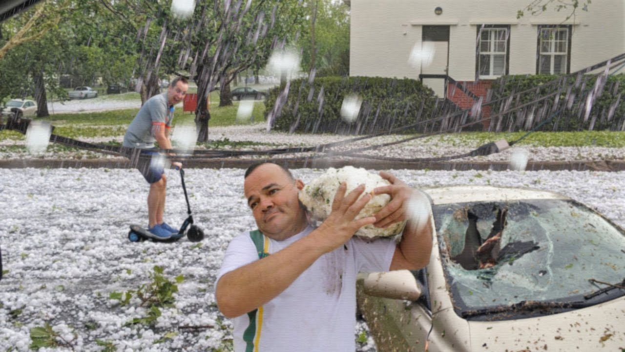 Footballsized hail in Australia sets world record! Adelaide destroyed