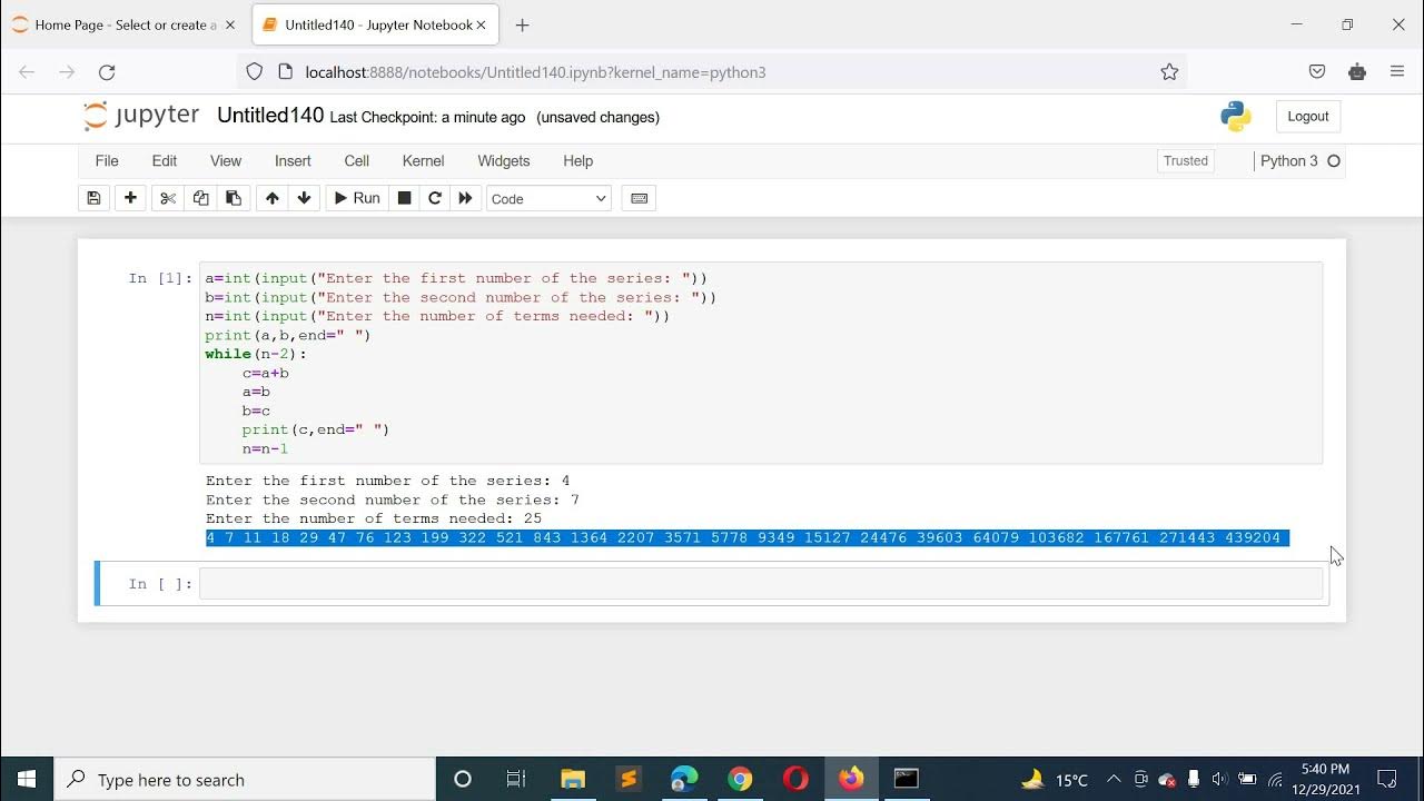 Python Program to Find the Fibonacci Series without Using Recursion ...