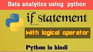 if statement with logical operators of python(hindi/urdu)