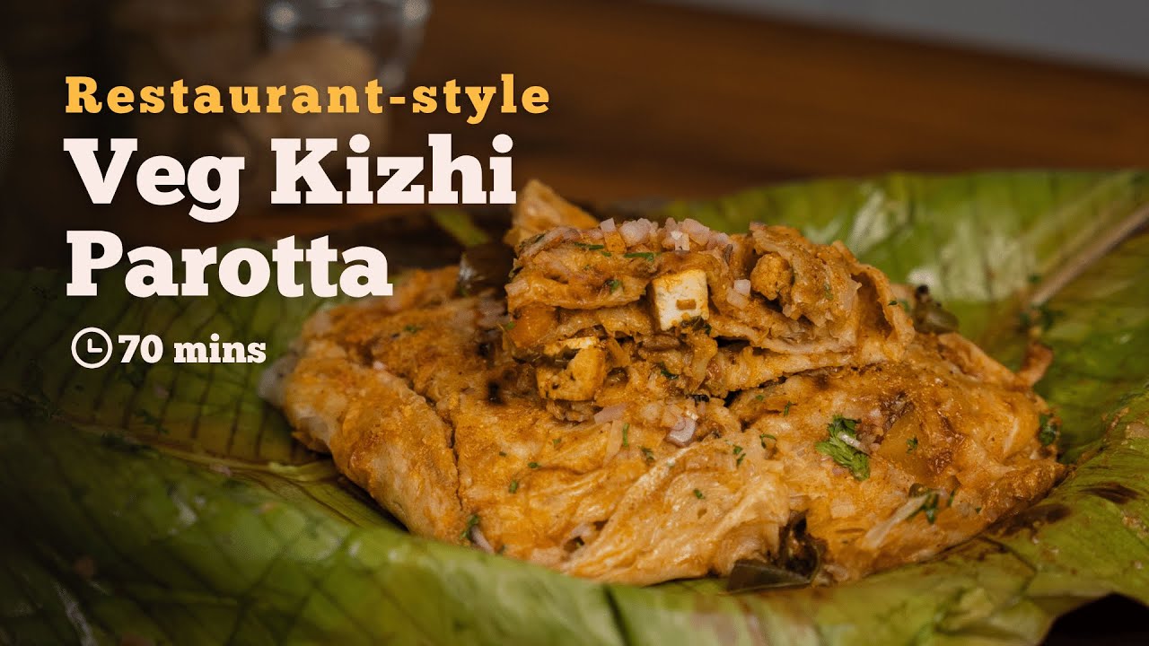 Restaurant-style Veg Kizhi Parotta | Kizhi Parotta | Banana Leaf Parotta | Veg Parotta | Cookd