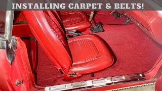 Installing New Carpet and Seatbelts in the Cuda!