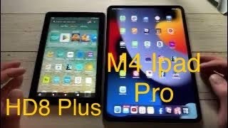 M4 Ipad Pro Vs Amazon Fire HD8 Plus Speed Test Comparison