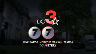 DC LOTTERY Midday 01/01/2025