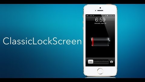 Ios 6 lock screen on ios 7 Tweak