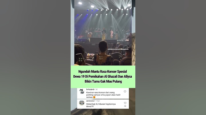 Ngunduh Mantu Rasa Konser Spesial Dewa 19 Di Pernikahan Al Ghazali Dan Allysa  Bikin Tamu betah