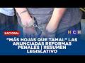 "Más hojas que tamal" las anunciadas reformas penales | Resumen Legislativo