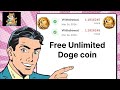 Free Unlimited Doge coin | claimed Now | #dogecoin #video #crypto | 👍