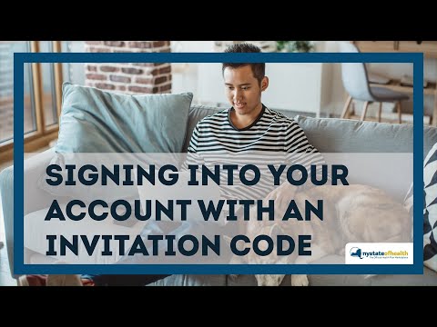 Signing Into Your Account With An Invitation Code