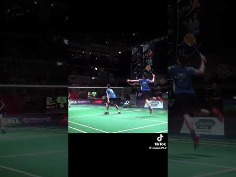 Powerful smashes in double match!!! #badminton #highlights #bwf