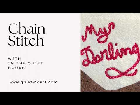 Chain Stitch Video Tutorial  Video