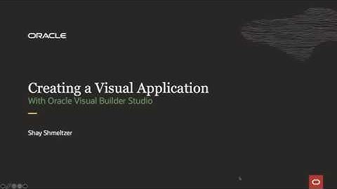 Creating a New Visual Application in Visual Builder Studio