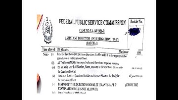 FIA Solved paper ( 24-07-2022) First Batch | Assistant Director FIA | F4 - 149/2021-R | today FIA