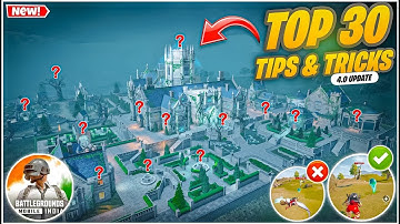 Top 30 Tips & trick In BGMI 4.0 Update👻 | Spooky Soiree Event Guide | Monarch op