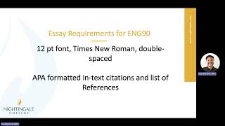 ENG90 Week 7 - Basic Essay Format