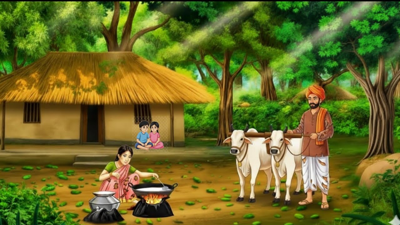 kisan hona pap hai |गरीब किसान |moral story |hindi kahani| cartoon video 