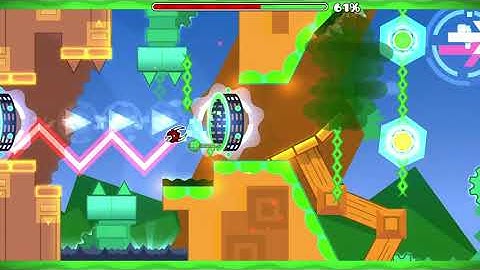 Deepvine Pass by J735 All Coins (Medium Demon 10*) | Geometry Dash