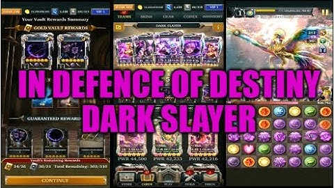 Legendary Game Of Heroes: In Defence Of Destiny Team Testing/Event Gameplay (Dark Slayer)