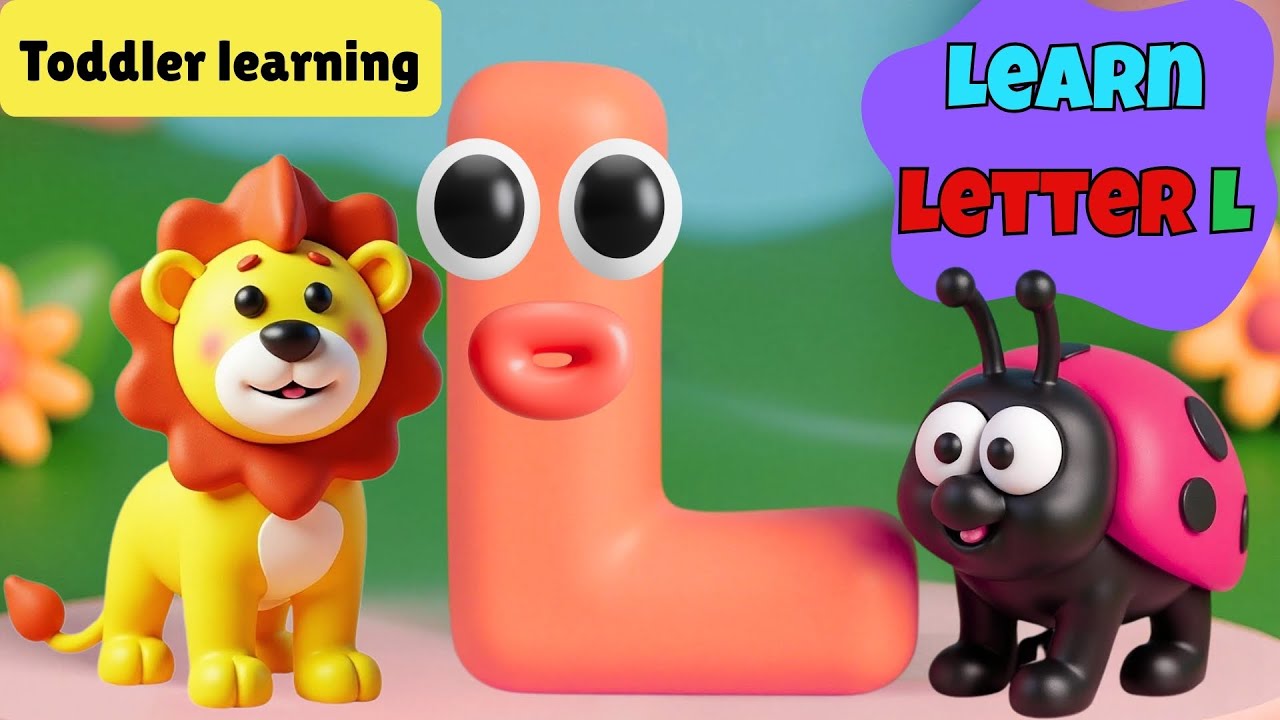 Learn Letter L | L for Lion 🦁, Leaf 🍃 & Lamp 💡 | ABC Phonics for Kids| Pre School.kindergarten