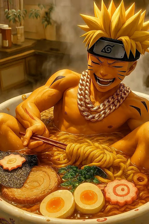 Naruto’s Ramen Dream 🍜🔥 | Living Inside a Bowl of Noodles! #Shorts