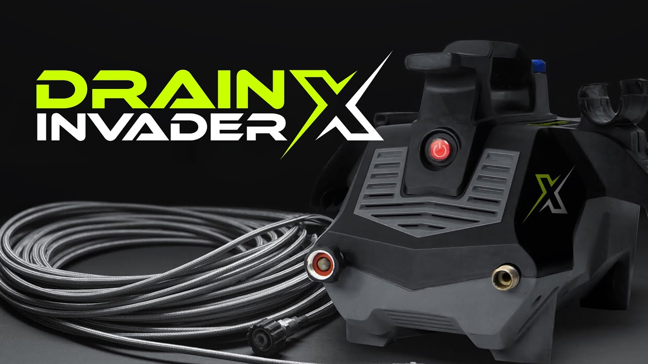 Drain Invader X-Hand Carry Electric Sewer Jetter | Drain Invader