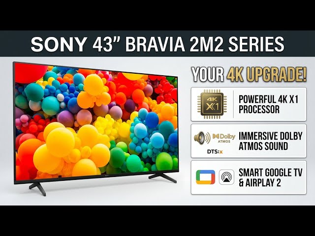 Sony 43 Inch BRAVIA 4K Ultra HD Smart Google TV Full Review