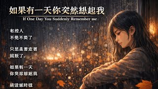 如果有一天你突然想起我 (If One Day You Suddenly Remember me)