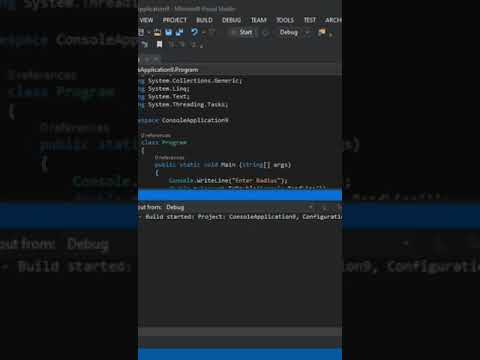 C# program to find the circumference of the circle. ASP.NET, ASP.NET MVC #software #coding #viral