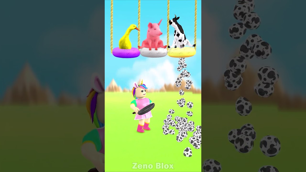 Kiki Collects ANIMAL Eggs: Duck and Pig and Cow – Funny Moment!🤣 