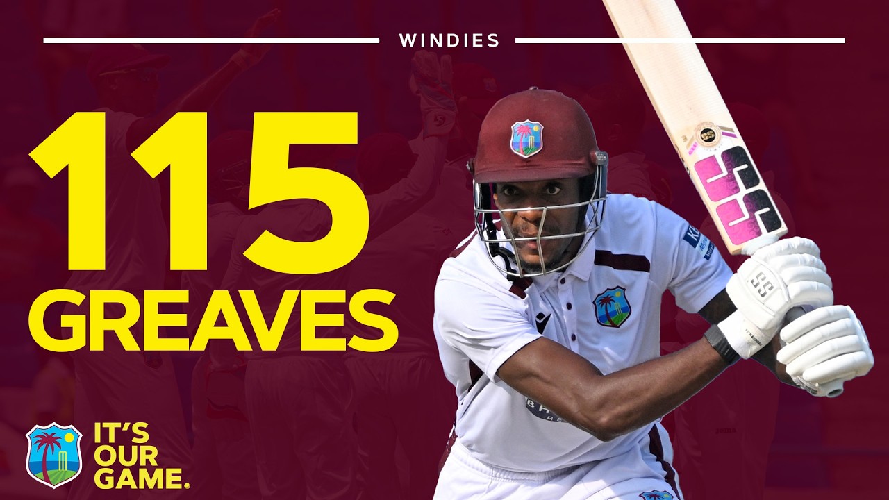 All Round Excellence 🔥 Justin Greaves Test Hundred In Full | West Indies v Bangladesh