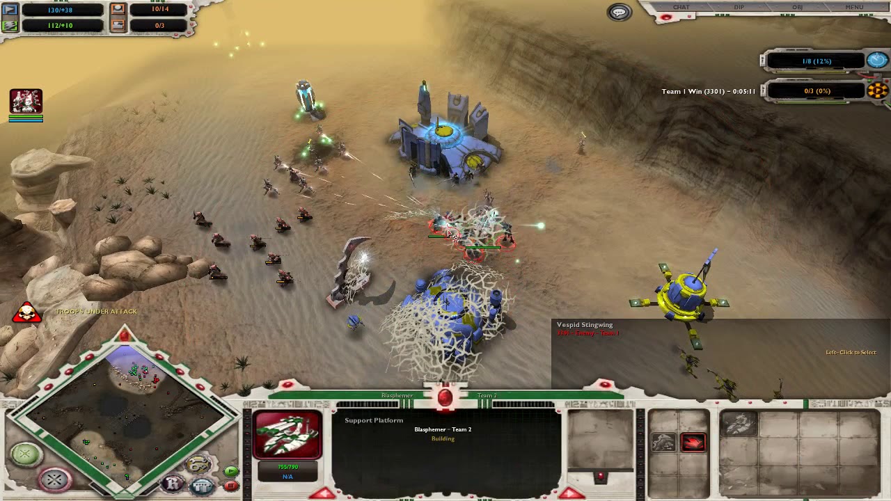 Dawn of War: Soulstorm - Eldar vs Tau on Fata Morga (vs Dolorosa)