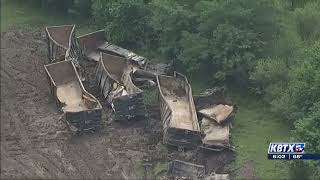 Cleanup continues following 31-car train derailment in NW Montgomery County