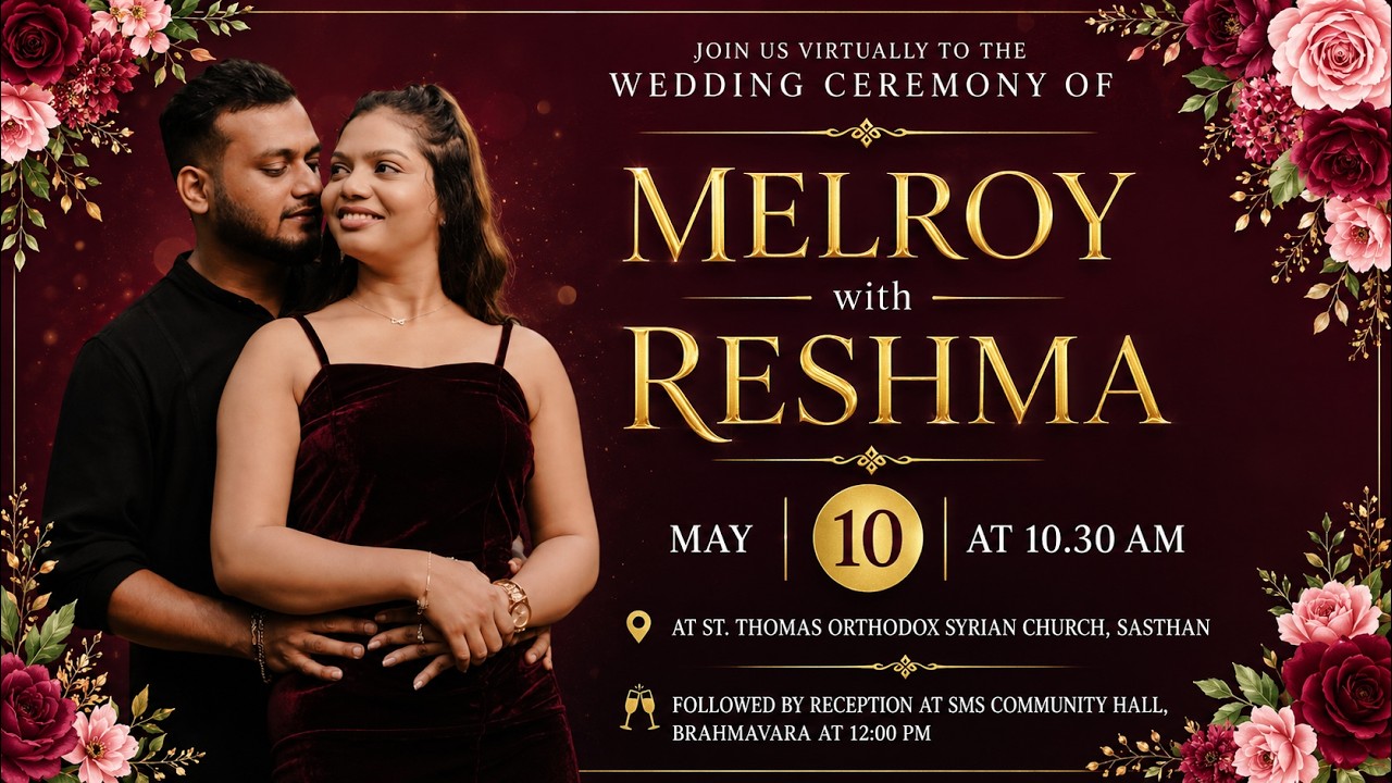 Wedding Ceremony of Melroy with Reshma | 10.05.2026 | St. Thomas ...