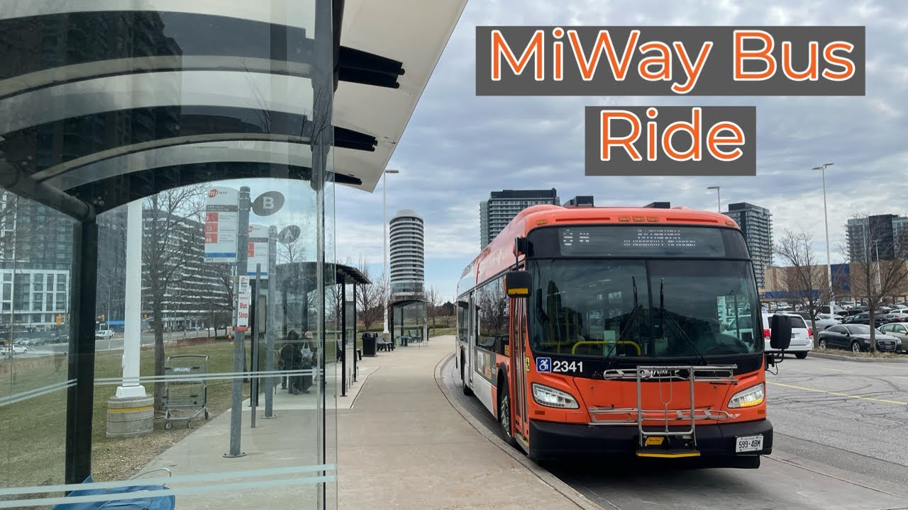 Mississauga MiWay 9 Rathburn Bus Ride - City Centre to Erin Mills Terminal 4/7/2025