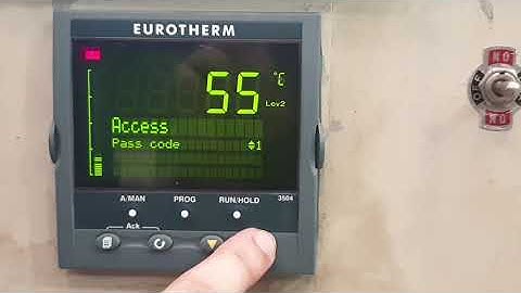 Initial setup Eurotherm 3504 V2.70