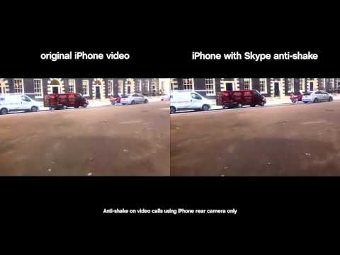 Skype for iPhone anti-shake video calls