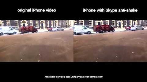 Skype for iPhone anti-shake video calls