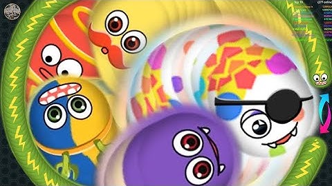 worms zone Io..snake 🐍 Android gameplay . snake kill attacking.#gamebiggame #wormszoneio #provsnoob