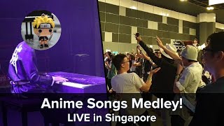 Miniatura del video "Crowd went crazy! Most iconic anime songs in one medley (Live in Singapore)"