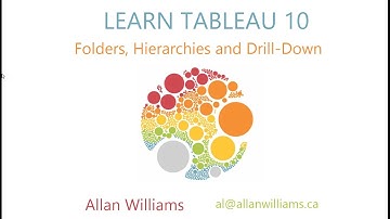 Tableau 10 : Vol 3 : Folders, Hierarchies and Drill Down