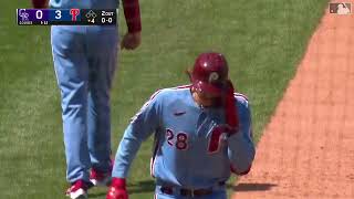 Alec Bohm BLASTS HIS SECOND HOMER OF THE YEAR | Colorado Rockies @ Philadelphia Phillies 4/28/2022