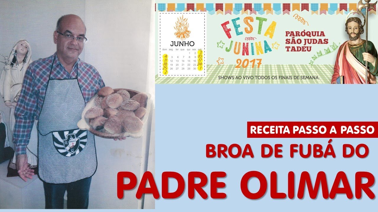 COZINHANDO COM PE OLIMAR: RECEITA DE BROA DE FUBÁ
