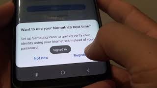 Samsung Galaxy S9: How to Add a Samsung Account screenshot 5