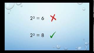 A Common Mistake using EXPONENTS