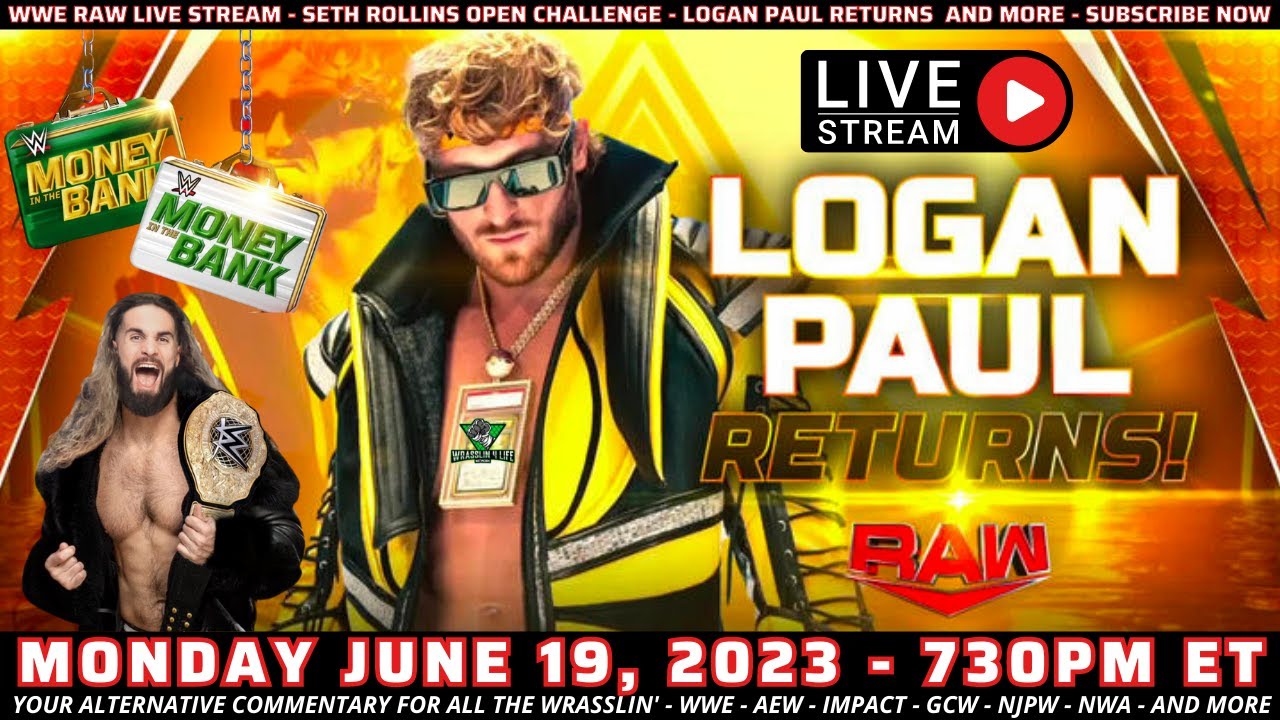 WWE RAW Live Stream Logan Paul Returns Seth Rollins Open Challenge