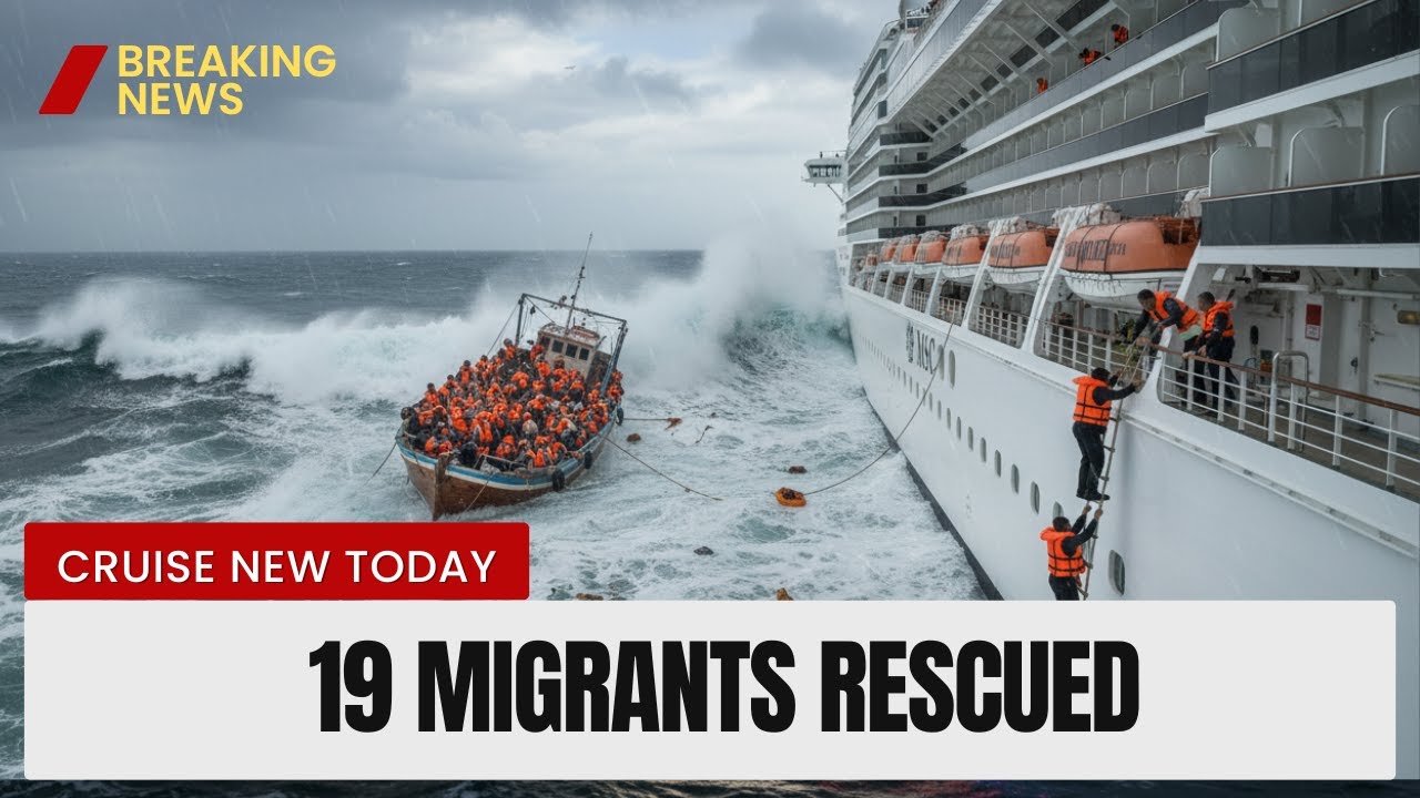 MSC Cruise Ship Crew RESCUES 19 Migrants (2 Children Nearly Drowned)