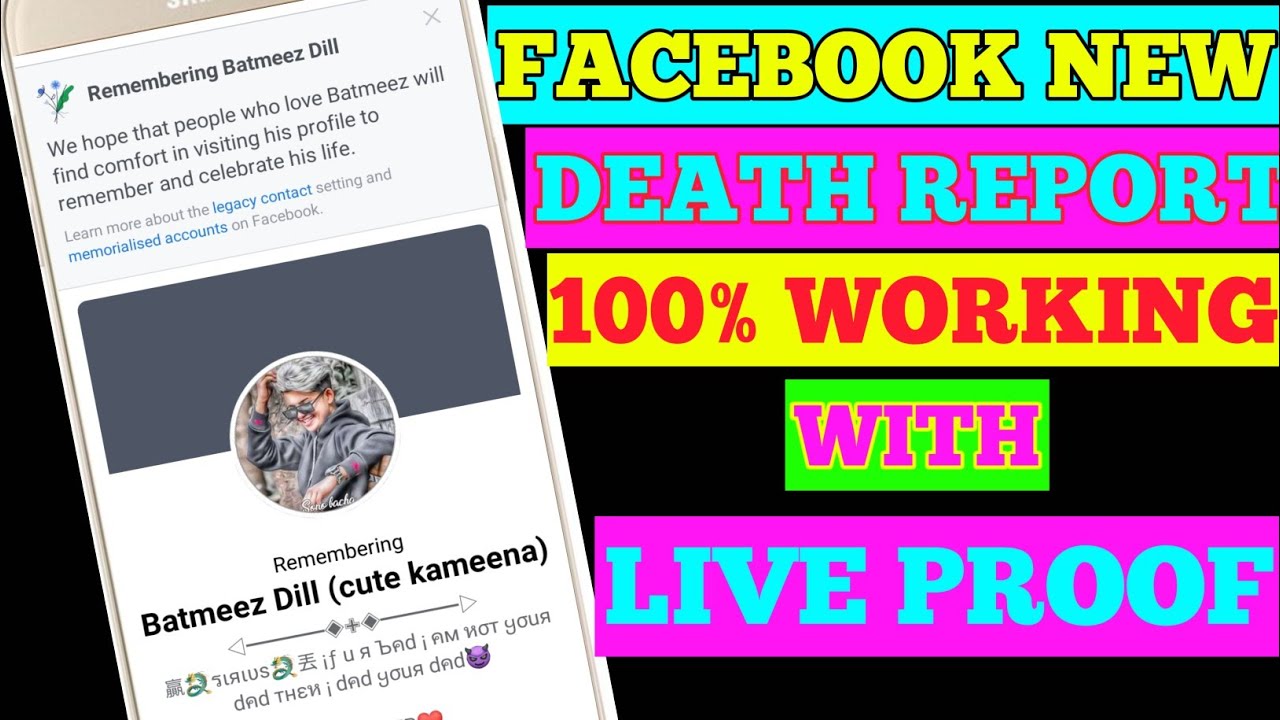 How to memorialized Death Report Of Someone facebook Account 2021 || Fb Id Timeline Off death report